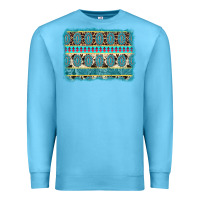 Ocean Blue turquoise gemstone background Premium Sweatshirt - AdoDesignShop