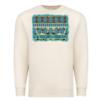 Sandshell turquoise gemstone background Premium Sweatshirt - AdoDesignShop