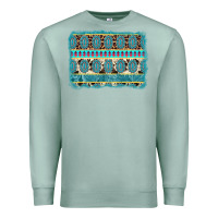 Seafoam turquoise gemstone background Premium Sweatshirt - AdoDesignShop