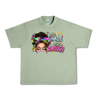Oil Green 80s made 90s raised messy bun Urban Heavy Tee - texasbilliewilder