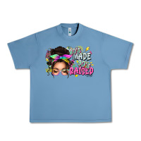 80s Made 90s Raised Messy Bun Urban Heavy Tee | Teevron