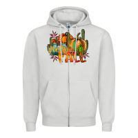 Dove Grey hallo fall Zipper Hoodie - RacoonDesign