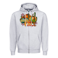 Heather Grey hallo fall Zipper Hoodie - RacoonDesign