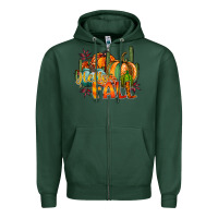 Sports Green hallo fall Zipper Hoodie - RacoonDesign