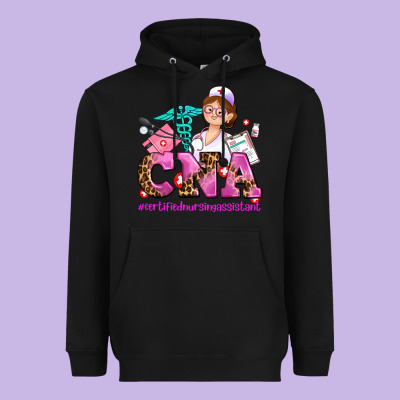 Cna Certified Nursing Assistant Heavyweight Hoodie Designed By Adodesignshop
