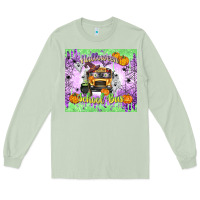 Matcha Halloween School Bus Long Sleeve Tee - texasbilliewilder