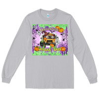Moon Dust Halloween School Bus Long Sleeve Tee - texasbilliewilder