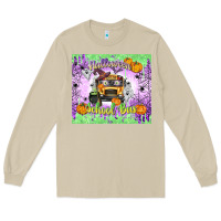 Mushroom Halloween School Bus Long Sleeve Tee - texasbilliewilder