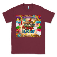 Burgundy nacho average teacher Classic Tee - CTS Tumbler Store