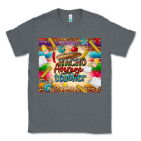 Charcoal Heather nacho average teacher Classic Tee - CTS Tumbler Store