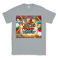 Heather Grey nacho average teacher Classic Tee - CTS Tumbler Store