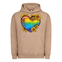 Pigment Burro Pride Heart And Sunflower Urban Hoodie - BundleAndBundleShop