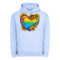 Pigment Grape Ice Pride Heart And Sunflower Urban Hoodie - BundleAndBundleShop