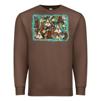 Chestnut tribe tent western background Premium Sweatshirt - AdoDesignShop