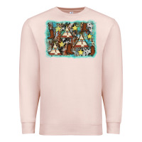 Pale Pink tribe tent western background Premium Sweatshirt - AdoDesignShop