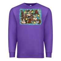 Purple tribe tent western background Premium Sweatshirt - AdoDesignShop