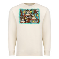 Sandshell tribe tent western background Premium Sweatshirt - AdoDesignShop