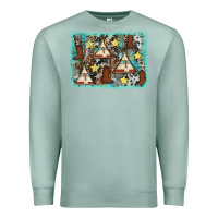 Seafoam tribe tent western background Premium Sweatshirt - AdoDesignShop