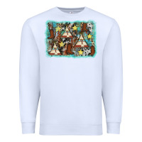 White tribe tent western background Premium Sweatshirt - AdoDesignShop
