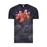 Cloud Black valentines day afro girl sneakers Vintage Tee - RanaPortraitStore
