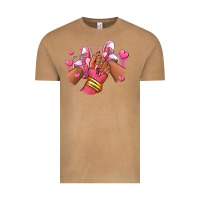 Vintage Camel valentines day afro girl sneakers Vintage Tee - RanaPortraitStore