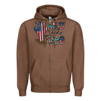 Chestnut wild and free Zipper Hoodie - CowhideDigitalArt