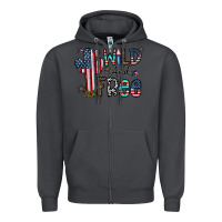 Smoke wild and free Zipper Hoodie - CowhideDigitalArt