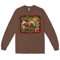 Chestnut christmas farm animals Long Sleeve Tee - RanaPortraitStore