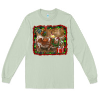 Matcha christmas farm animals Long Sleeve Tee - RanaPortraitStore