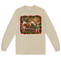 Mushroom christmas farm animals Long Sleeve Tee - RanaPortraitStore