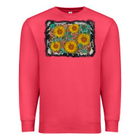Cardinal leather sunflower background Premium Sweatshirt - AdoDesignShop
