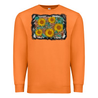 Carrot leather sunflower background Premium Sweatshirt - AdoDesignShop