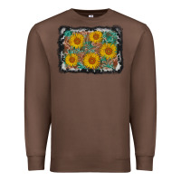 Chestnut leather sunflower background Premium Sweatshirt - AdoDesignShop