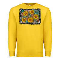 Lemon leather sunflower background Premium Sweatshirt - AdoDesignShop