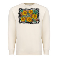 Sandshell leather sunflower background Premium Sweatshirt - AdoDesignShop