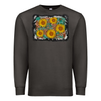 Smoke leather sunflower background Premium Sweatshirt - AdoDesignShop