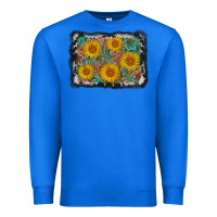 True Royal leather sunflower background Premium Sweatshirt - AdoDesignShop