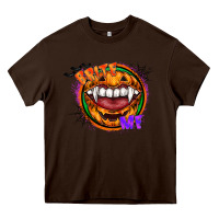 Chocolate Brown brite me Heavy Core Tee - CowhideDigitalArt