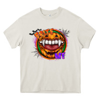 Cream brite me Heavy Core Tee - CowhideDigitalArt