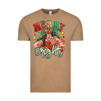 Vintage Coffee merry and bright caucasian girl sneakers Vintage Tee - RanaPortraitStore