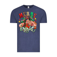 Vintage Denim merry and bright caucasian girl sneakers Vintage Tee - RanaPortraitStore