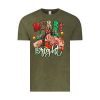 Vintage Olive merry and bright caucasian girl sneakers Vintage Tee - RanaPortraitStore