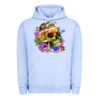 Pigment Grape Ice Pride Skull And Transgender Symbol With Peace Urban Hoodie - BundleAndBundleShop