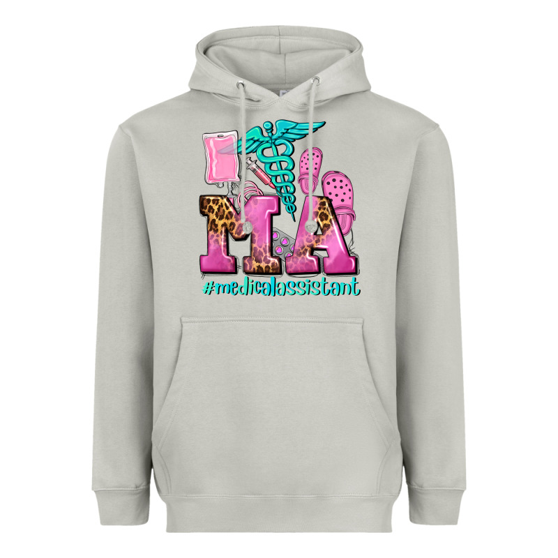 M A Medical Assistant Heavyweight Hoodie by AdoDesignShop | Teevron