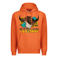 Carrot yeehaw bull skull Premium Hoodie - NancyCooperArtShop