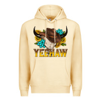 Pina Colada yeehaw bull skull Premium Hoodie - NancyCooperArtShop