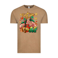 Vintage Coffee festive af christmas caucasian girl sneakers Vintage Tee - RanaPortraitStore