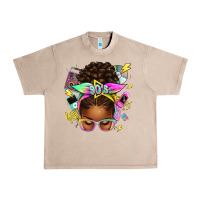 French Oak 90s afro messy bun Urban Heavy Tee - texasbilliewilder