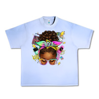 Grape Ice 90s afro messy bun Urban Heavy Tee - texasbilliewilder