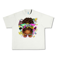 Pistachio 90s afro messy bun Urban Heavy Tee - texasbilliewilder